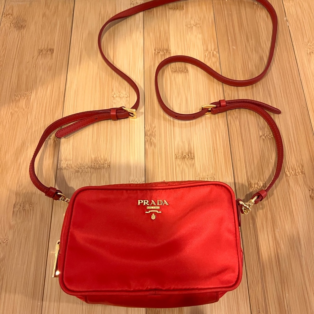 Small Red Prada Crossbody
